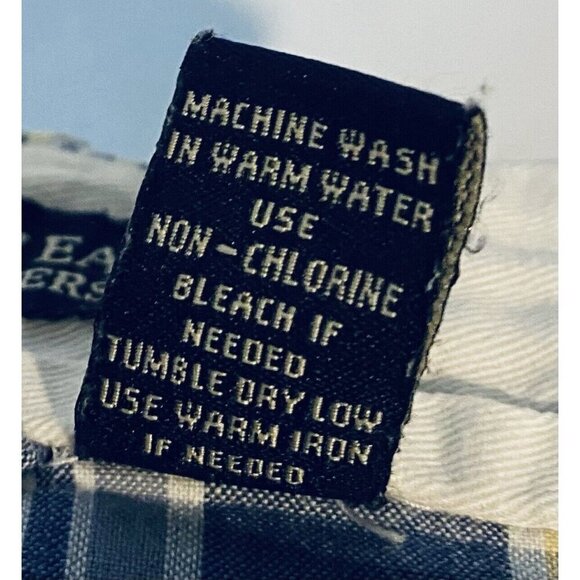 American Eagle Pants Mens 32 Blue Plaid Straight Leg Pockets Preppy Y2K 90s - Picture 7 of 7